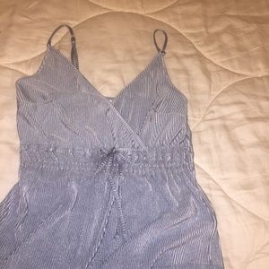 Abercrombie satin baby blue tank